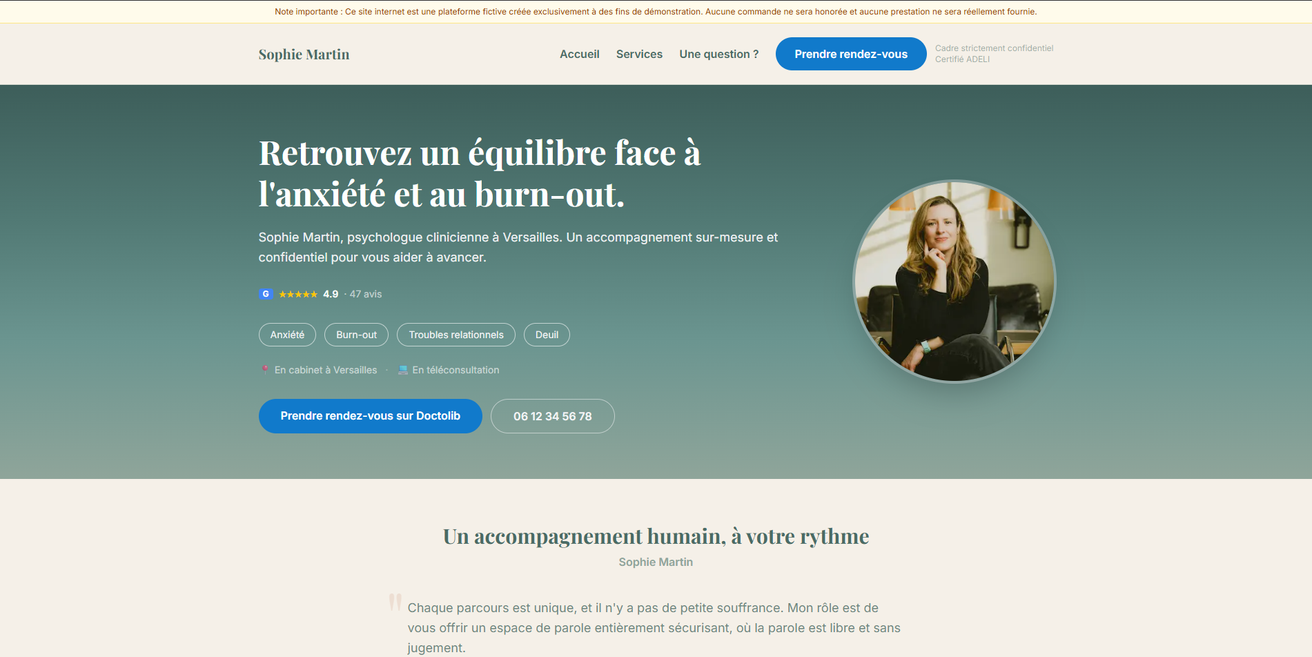 Site de psychologue en ligne